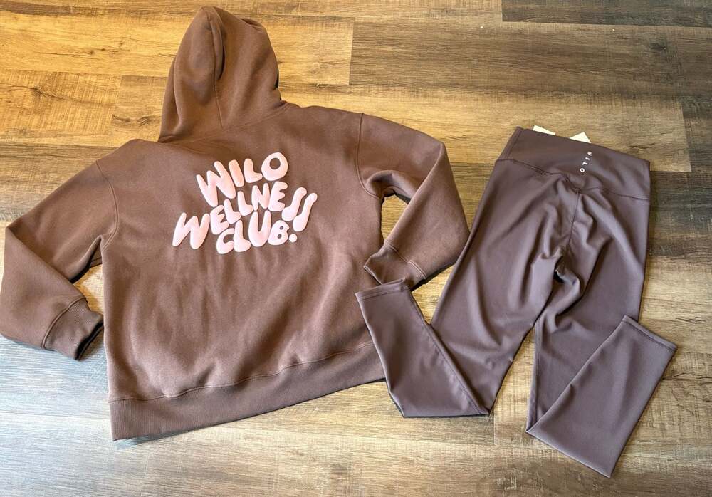 Wilo The Label Wellness Club Hoodie and Leggings Set Size S